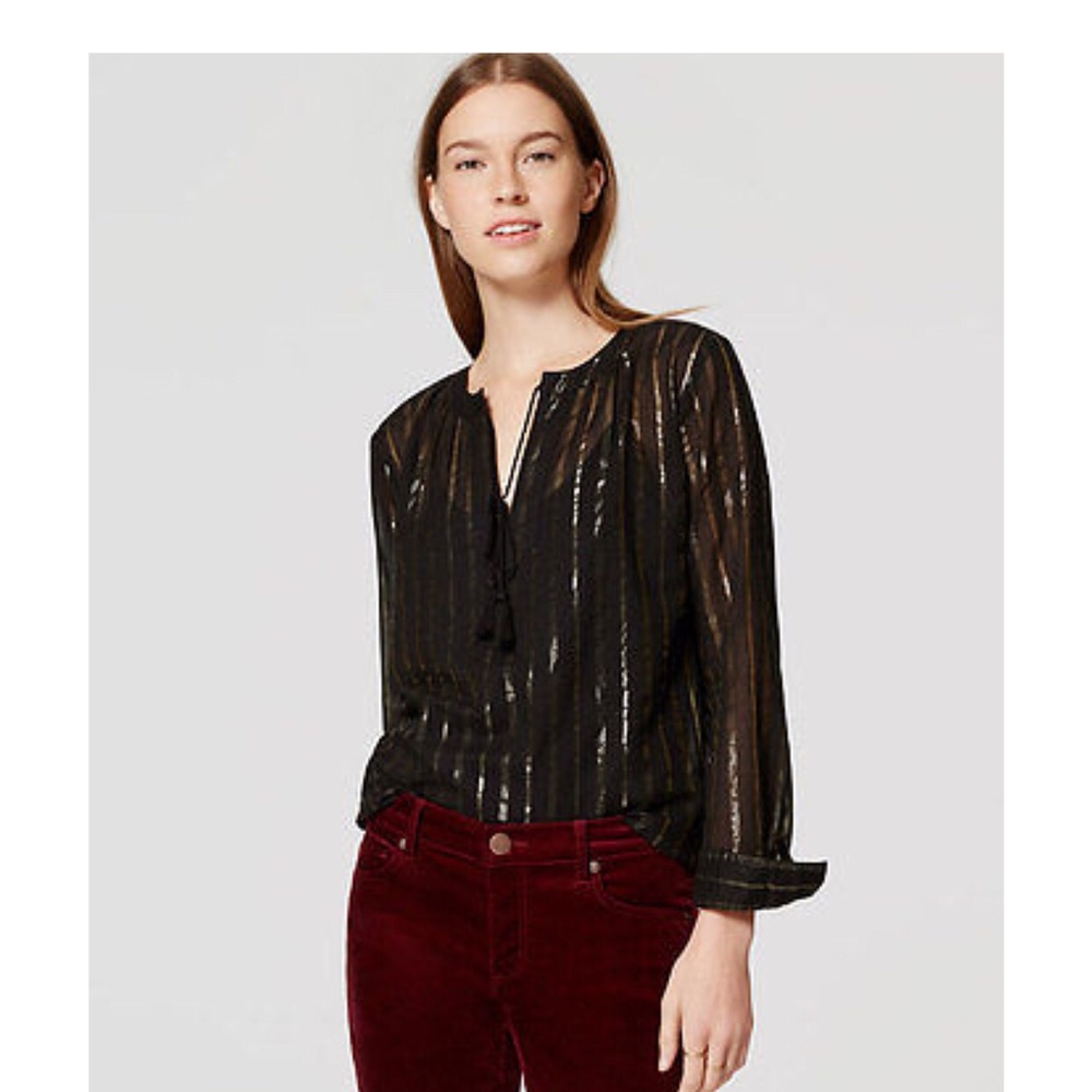 Ann Taylor Loft blouse/tunic XSP